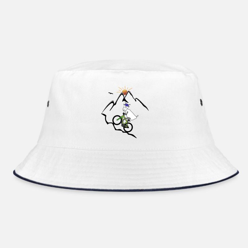 VTT chèvre - Bob - blanc/marine