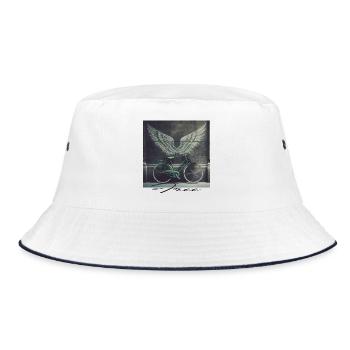 Bike - Bucket Hat - white/navy - Front