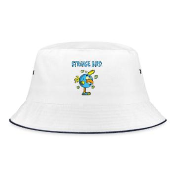 Oiseau bleu étrange - Bob - blanc/marine - Devant