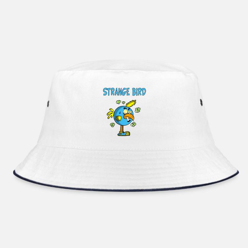 Strange Blue Bird Bucket Hat