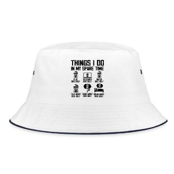 Disc Golf Players Disc Golf Disc Golf Players - Bucket Hat - white/navy - Front