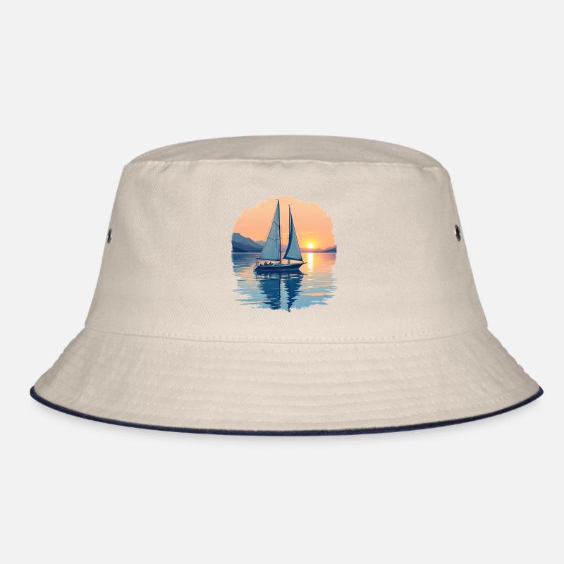 Segelboot auf dem Bodensee Bucket Hat