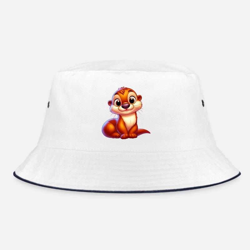 Loutre - Bob - blanc/marine