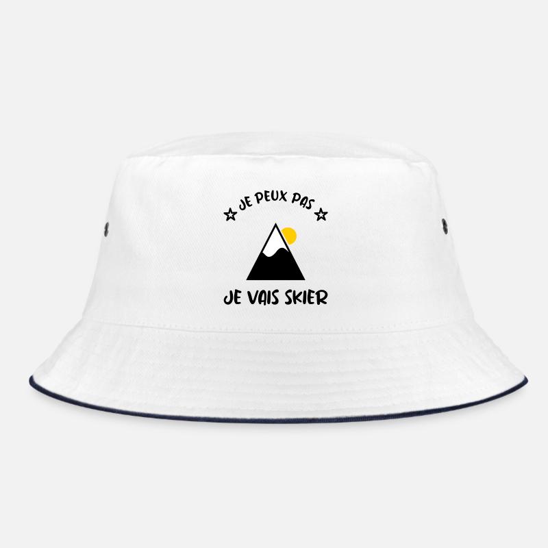 I CAN'T. SKI. SKI. RACKET. SNOW. SNOWBOARDING Bucket Hat