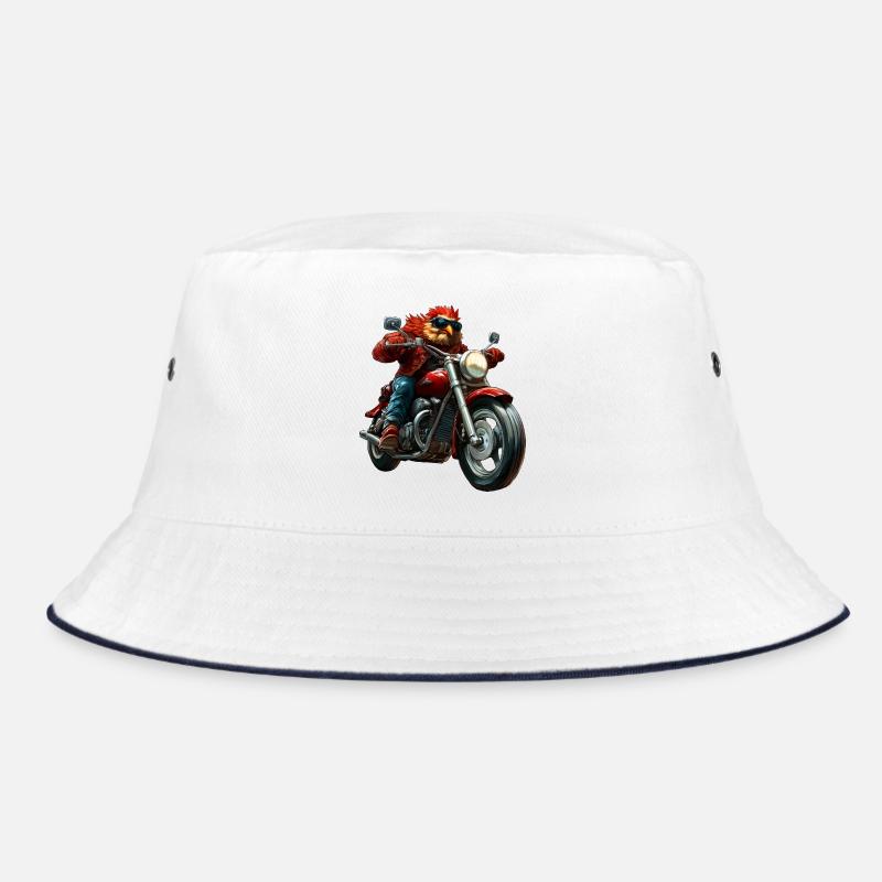 Hühner Motorrad Bucket Hat