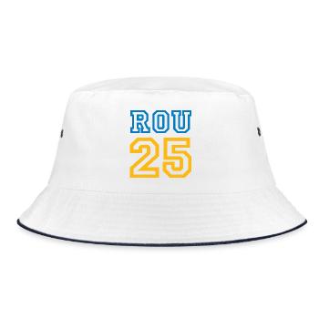 ROMANIA - Bucket Hat - Weiß/Navy - Vorne
