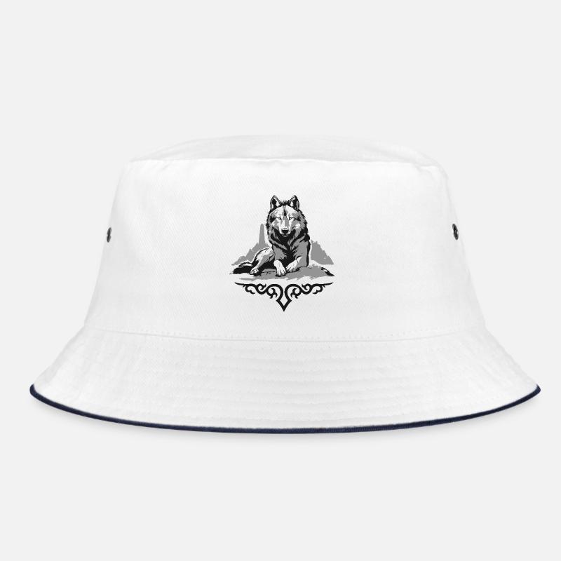 Loup du Caucase - Bob - blanc/marine