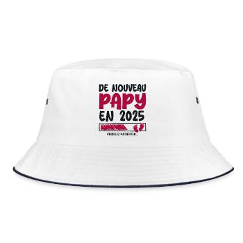 De nouveau papy en 2025 - Bob - blanc/marine - Devant