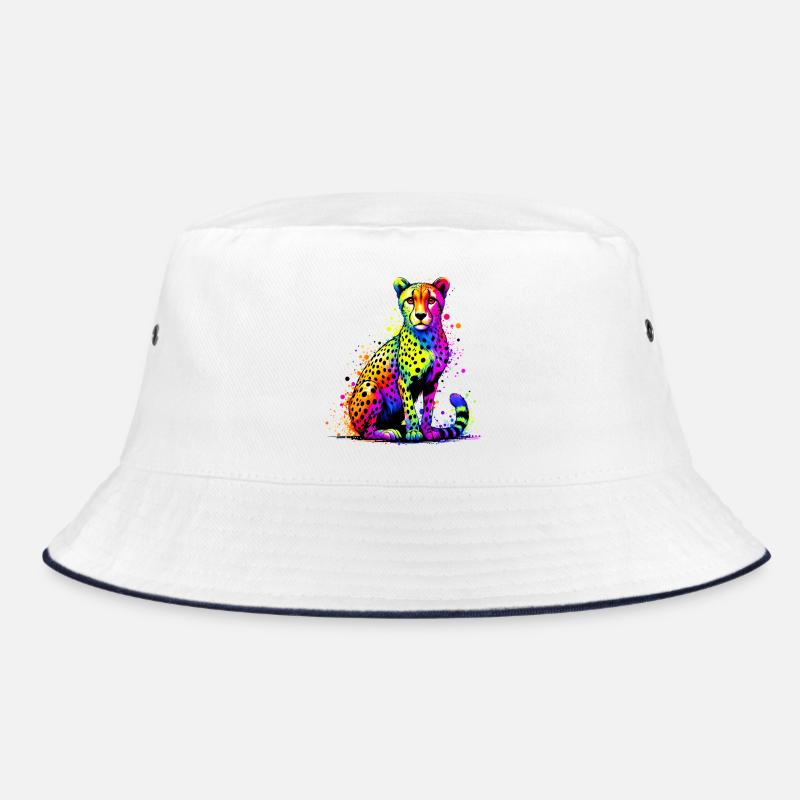 Gepard - Bucket Hat - Weiß/Navy