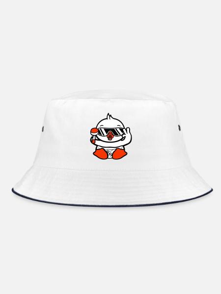 oiseau bébé enfant hochet couche lunettes de soleil paix - Bob - blanc/marine - Devant