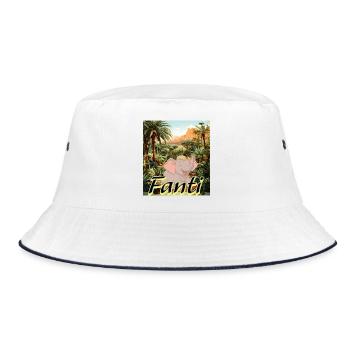 Fanti aus zwei außergewöhnliche Freunde - Bucket Hat - Weiß/Navy - Vorne