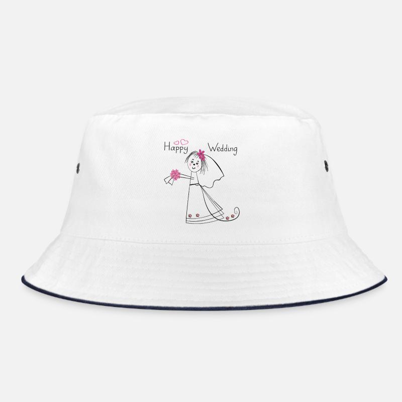 Joyeux mariage Hochzeit - Bob - blanc/marine