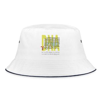 DNA - Bucket Hat - Weiß/Navy - Vorne