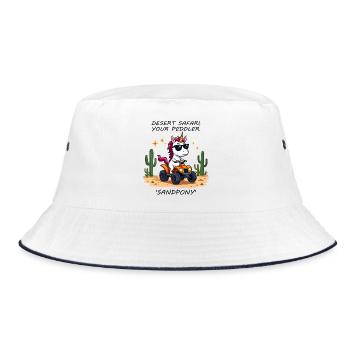 Desert Unicorn - Bucket Hat - white/navy - Front