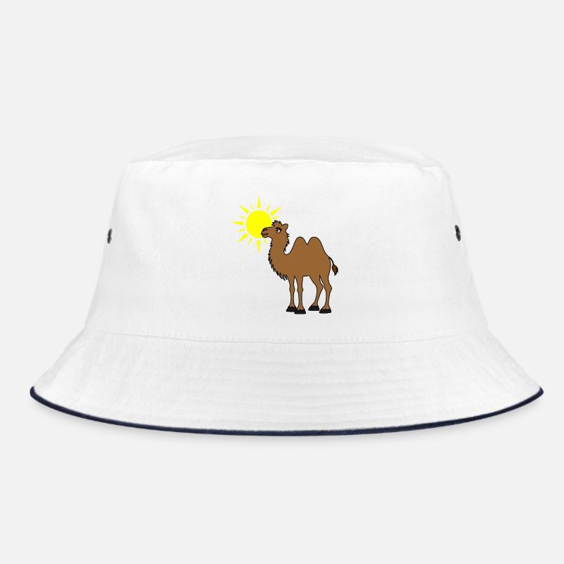 Kamel mit Sonne in der Wüste Bucket Hat