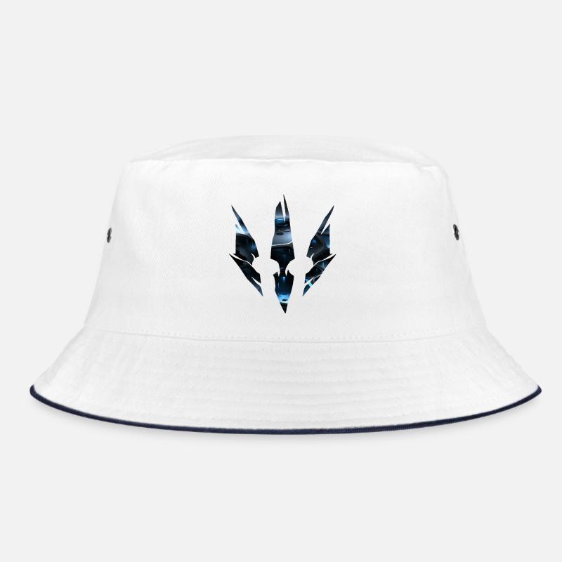 Cyber Sci-Fi Rift – Blue Futuristic World Bucket Hat