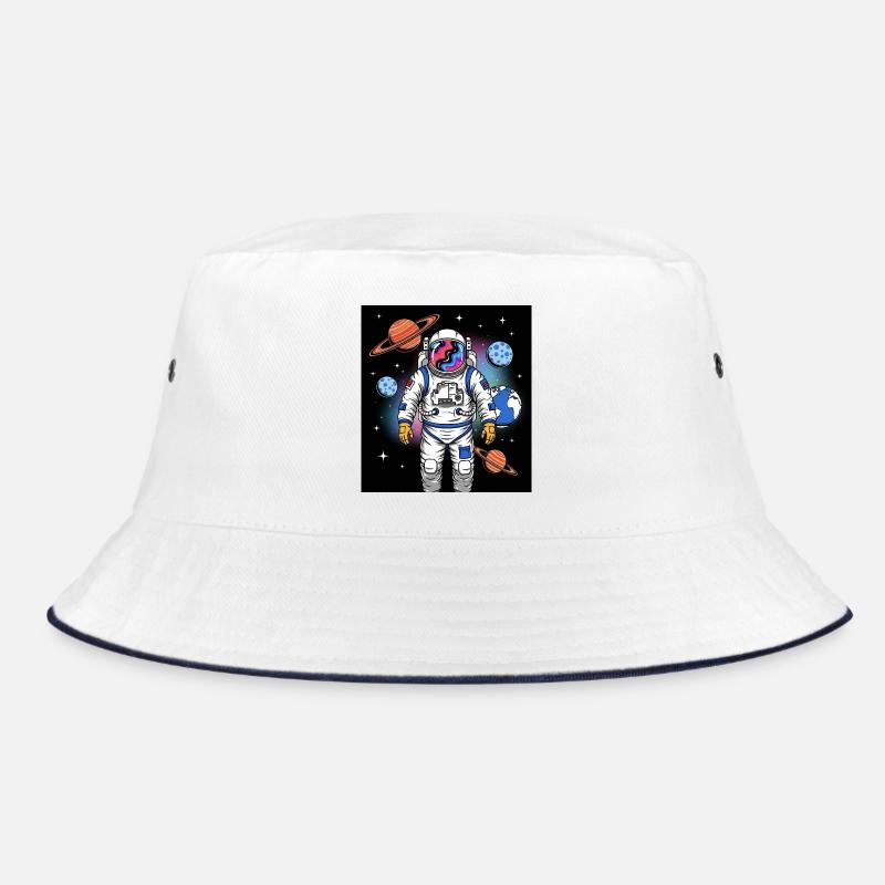 Space astronaut with planetary cosmos Bucket Hat