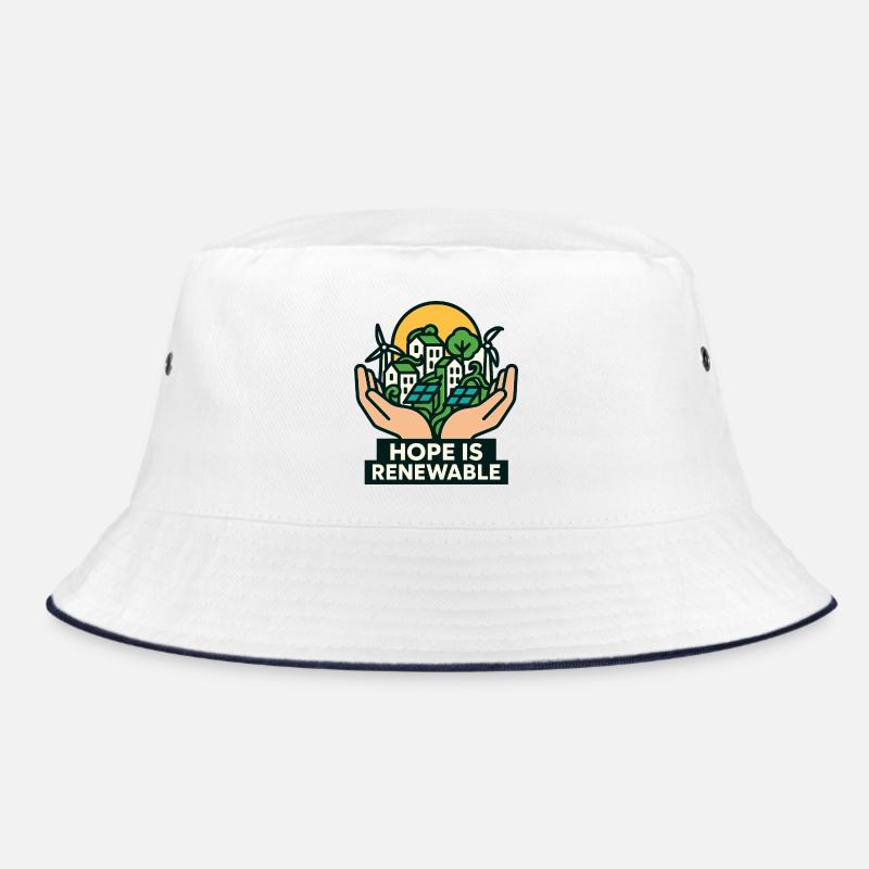 Hope is renewable - Bucket Hat - white/navy