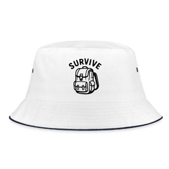 Survive - sac à dos - Bob - blanc/marine - Devant