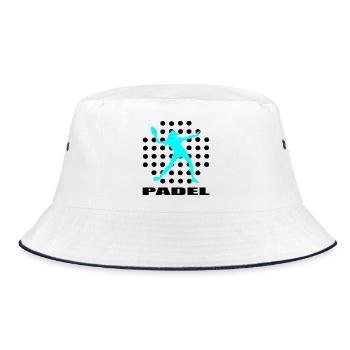 Padel - Bucket Hat - Weiß/Navy - Vorne