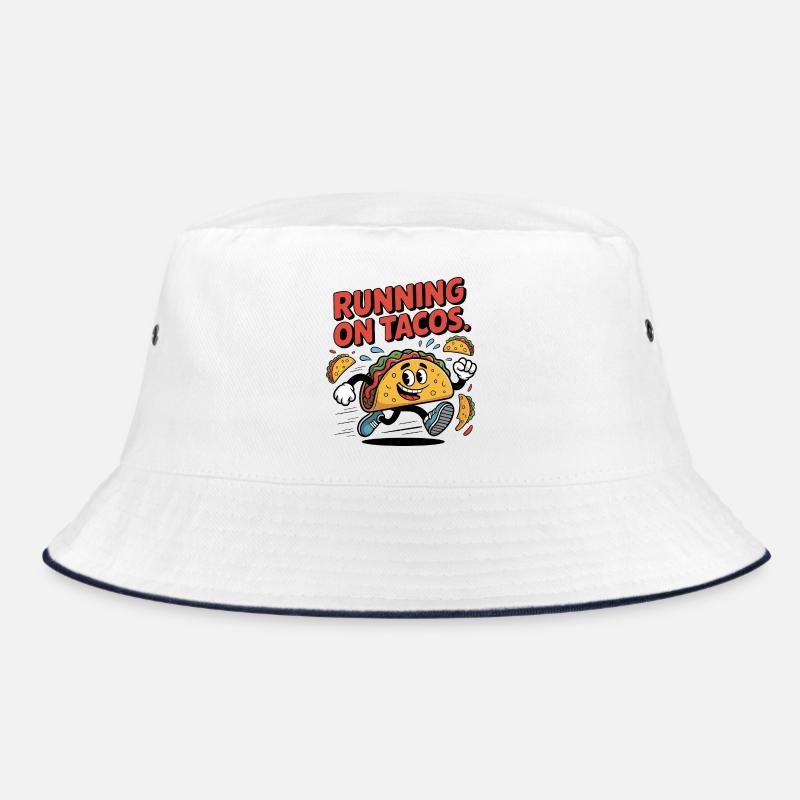 Running taco animation for fun and exercise Bucket Hat