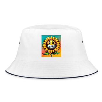 Sunflower - Bucket Hat - white/navy - Front