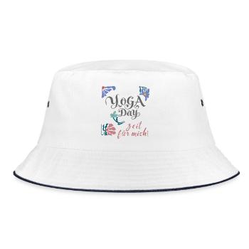 Yoga Day - Bucket Hat - white/navy - Front