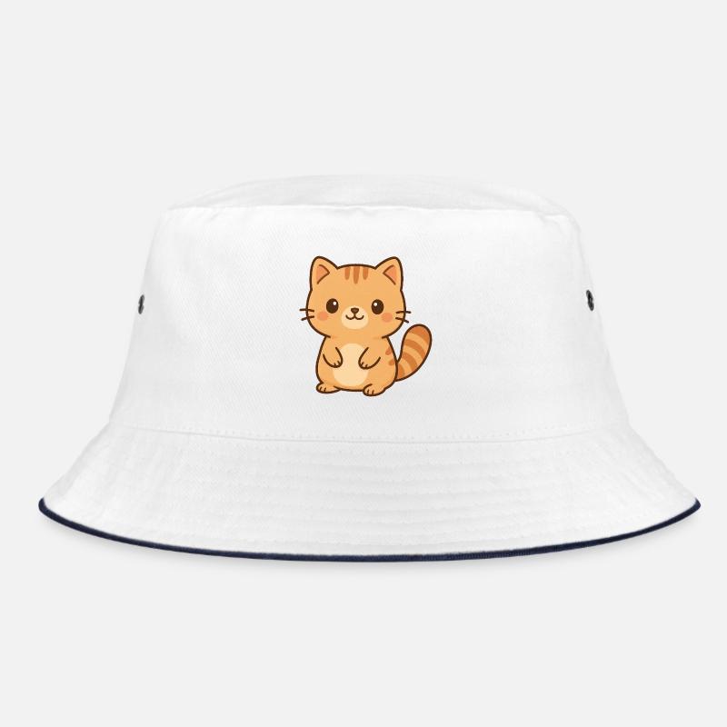 Niedliche Kätzchen Illustration Bucket Hat
