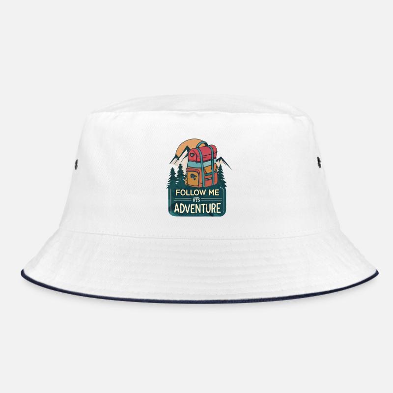 Abenteuerrucksack Berge Wald Bucket Hat