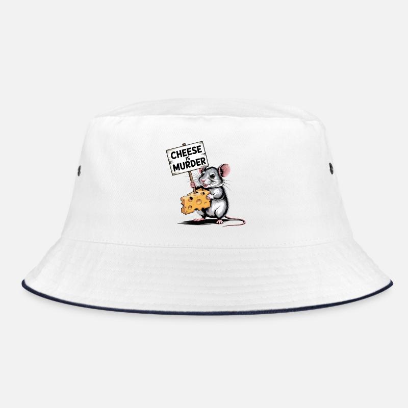 Cheese Is Murder Mouse Bucket Hat