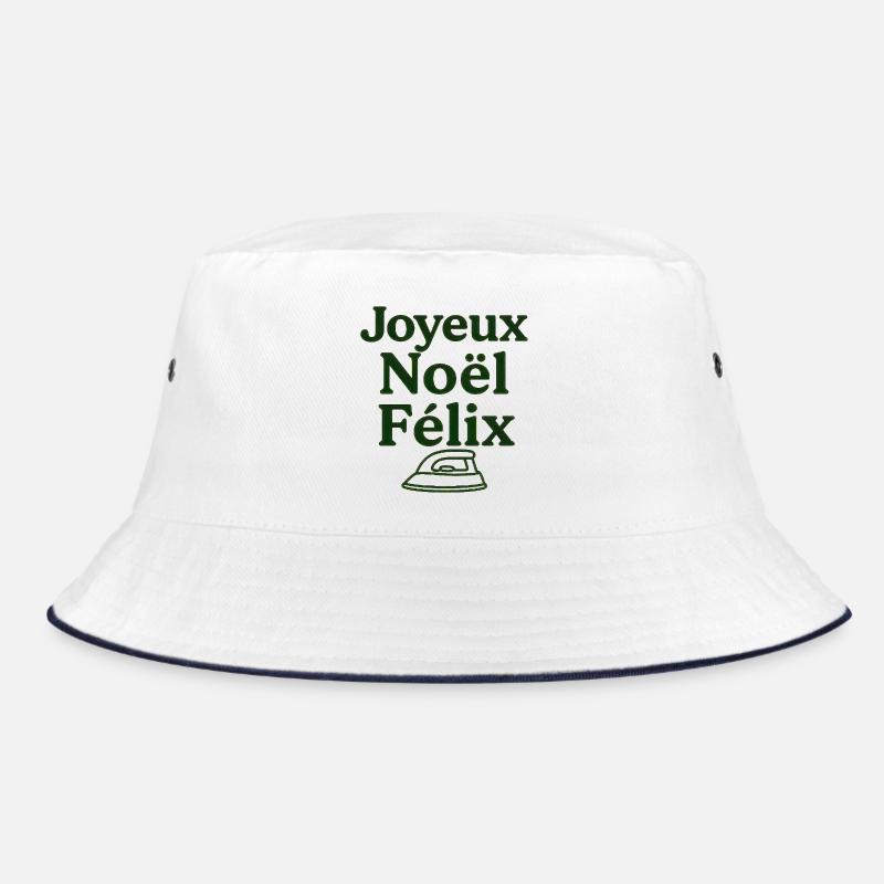 Joyeux Noel Felix - Bob - blanc/marine