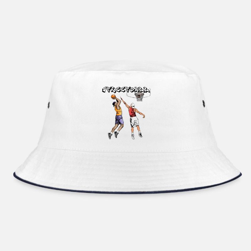 Basketball Kampfgeist Illustration Bucket Hat