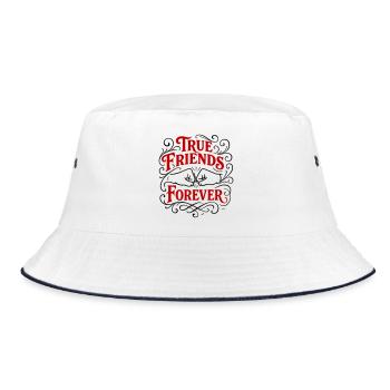 Loyal friends forever - Bucket Hat - white/navy - Front