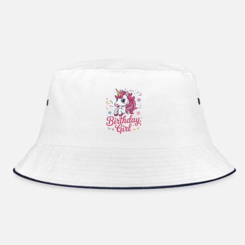 Fille d’anniversaire - Conception d’anniversaire de licorne mignonne Bob