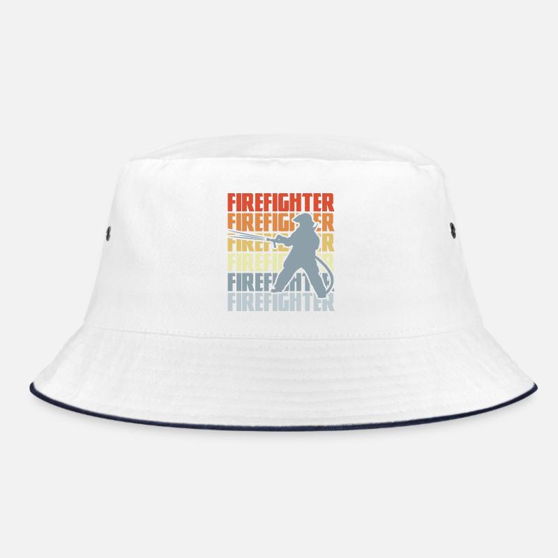 Retro Firefighter Bucket Hat