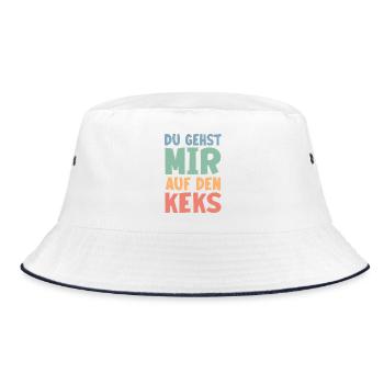 Ich glaub, ich spinne – Lustiges Sprüche T-Shirt - Bucket Hat - white/navy - Front