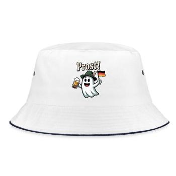 Prost Geist - Bucket Hat - Weiß/Navy - Vorne