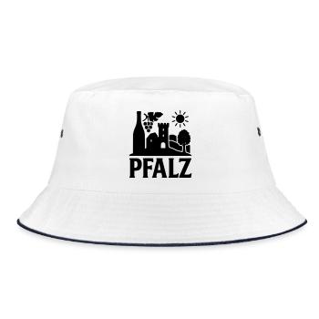 Palatinate Landmark - Bucket Hat - white/navy - Front