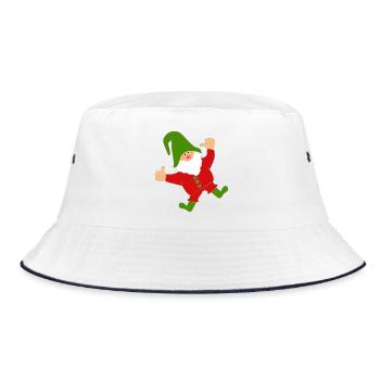 Hopping Imp - Bucket Hat - white/navy - Front
