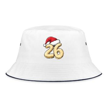 26 Number Cookie Christmas - Bucket Hat - white/navy - Front