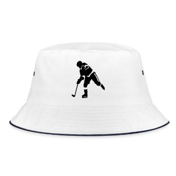Eishockey - Bucket Hat - white/navy - Front