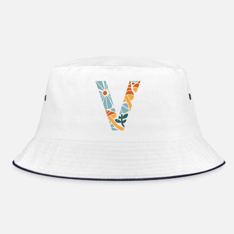 Lettre v fleurs groovy idée cadeau Bob