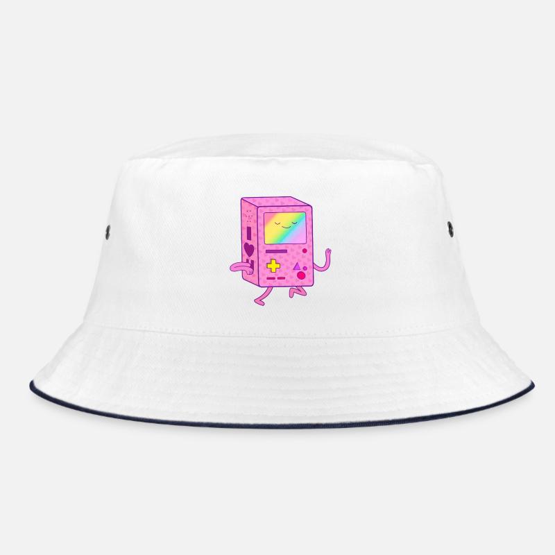 Dancing Pink Gaming Robot Bucket Hat