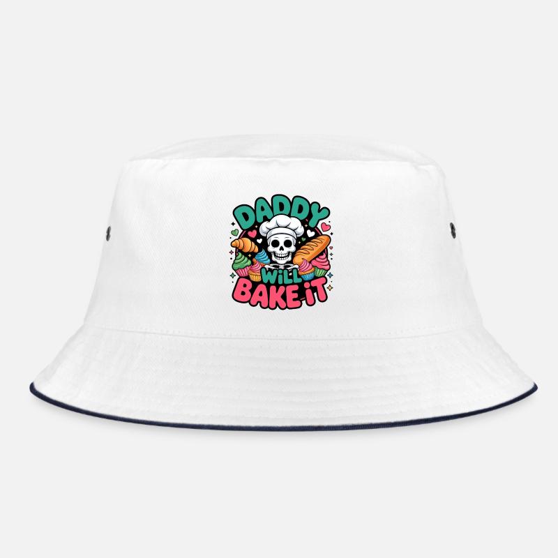Daddy Will Bake It Skelettkoch Bucket Hat