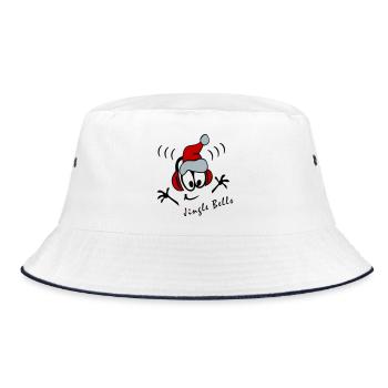 DJ de chants de Noël - Bob - blanc/marine - Devant
