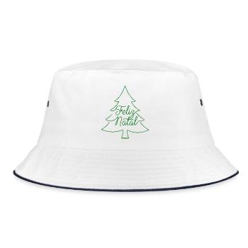 Conception du sapin de Noël Feliz Natal - Bob - blanc/marine - Devant