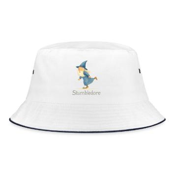 Stumbledore Wizard (Medium Size) - Bucket Hat - white/navy - Front