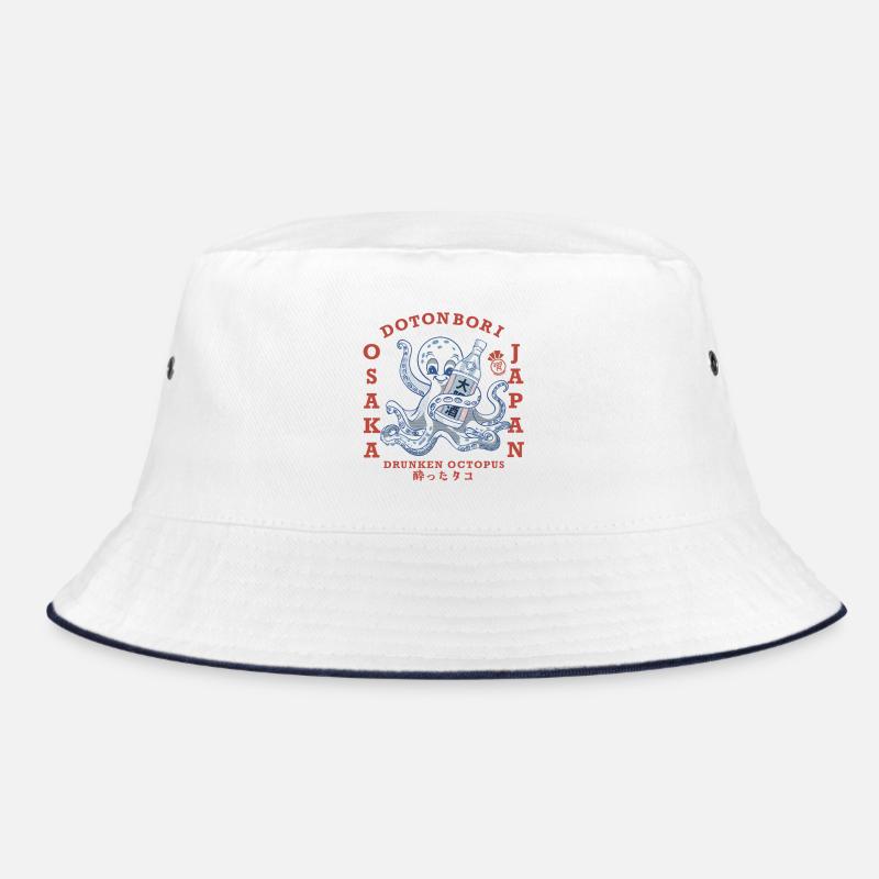 Drunken Oktopus mit Flasche Bucket Hat