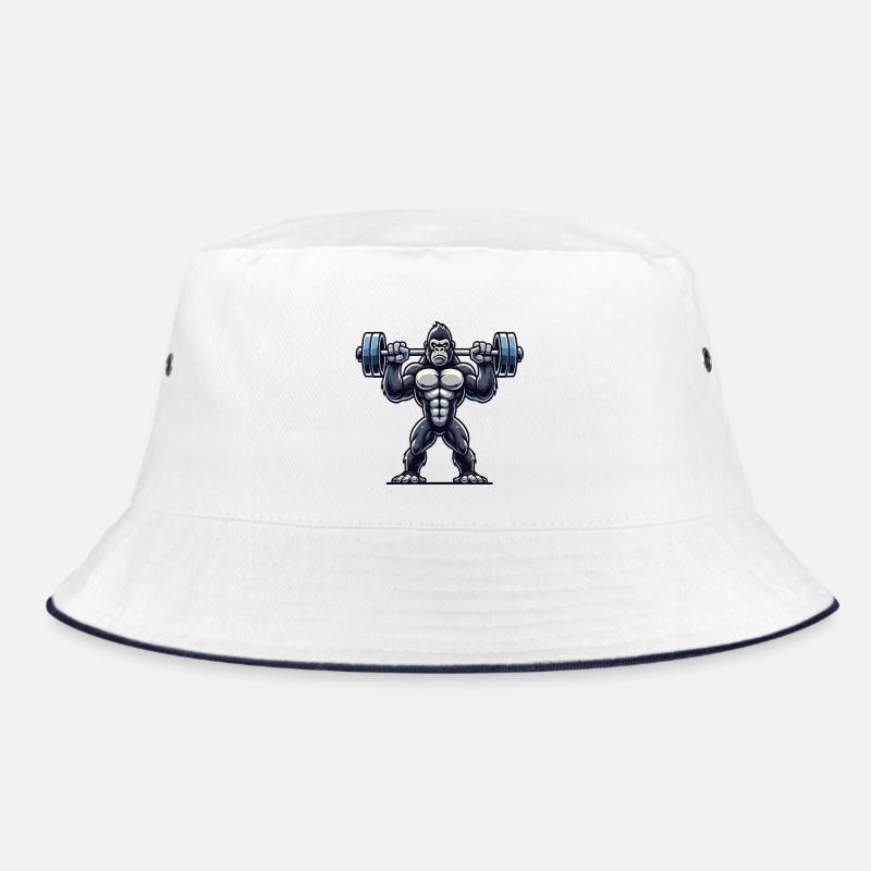 Gorilla Mächtiger Hantel Bucket Hat