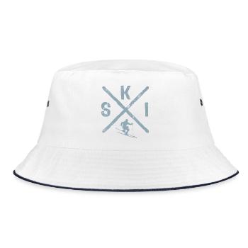 Ski, Après Ski, Winter sports, Ski packages - Bucket Hat - white/navy - Front